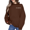 thumbnail image 1 of Holzkary Hoodies for Women Oversized Sweatshirts Initial On Sleeve Anniversary Year Hoodie Valentines Day Fall Fashion Outfits 2025 Casual Sweaters Tops Workout Winter Clothes Coffee 5Xl, 1 of 6