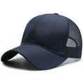thumbnail image 1 of Holzkary Lightweight Mesh Back Baseball Cap Snapback Trucker Hats,Adjustable Baseball Caps for Men Women Running Cap Unstructured Hat Classics Retro Trucker Cap Trucker Cap with Adjustable Snapback U, 1 of 3