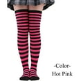 thumbnail image 1 of Holzkary Womens Thigh High Socks Athletic Stripe Cute Colorful Over The Knee High Sock Colorful Long Tube Sock Halloween Costumes Christmas High Long Stockings Over Knee Socks Christmas Party Costume, 1 of 4