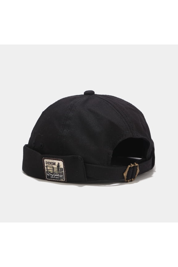 Men Hats Docker Cap Hats Beanie Sailor Cap Worker Hat Rolled Cuff Retro Brimless Hat with Adjustable Matching Couple Women Men Easy Cap Hat and Fashion Patch Caps