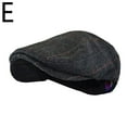 thumbnail image 1 of Holzkary Men's Gatsby Cap Herringbone Flat Ivy Newsboy Cap 1920S,Adjustable Short Curved Brim Cabbie Hat，Autumn Winter Warm Retro Irish Scally Cap,Hunting,Fishing,Driving One Size, 1 of 2