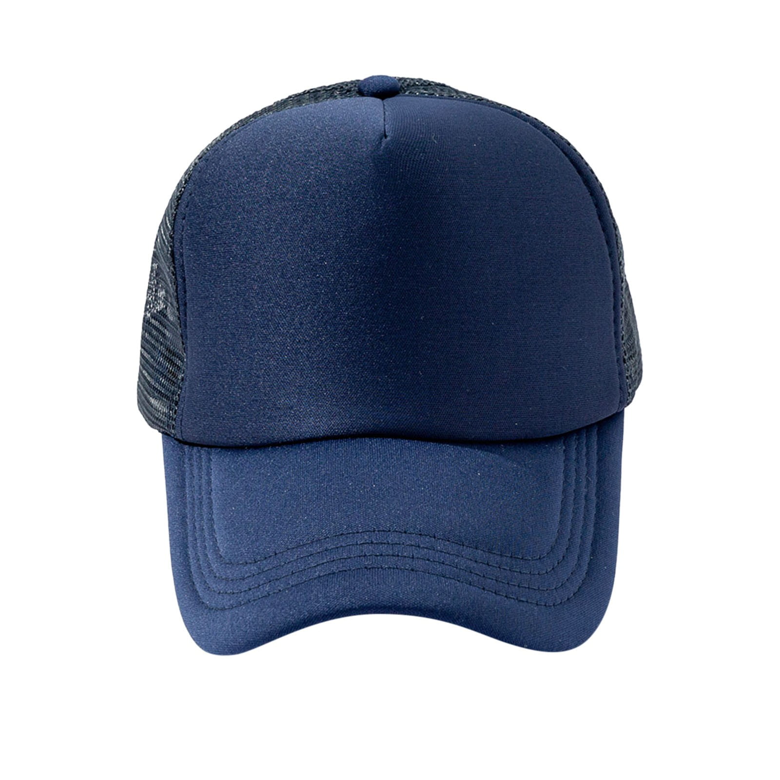 Mesh Back Baseball Cap - High Crown Foam Trucker Hat, 5-Panel Snapback For Gym & Skate