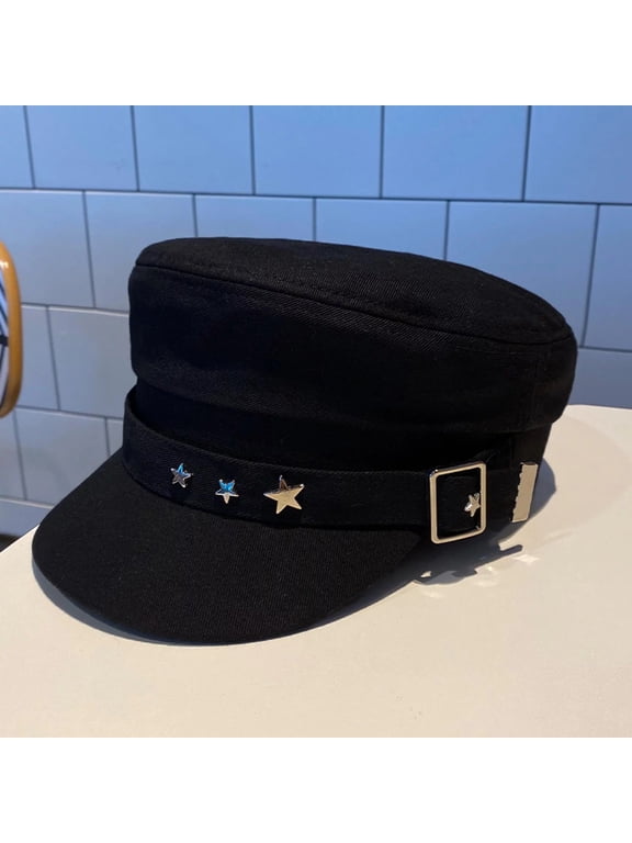 Newsboy Hats for Women Y2K Star Beret Fashion Newsboy Caps Beret Hat Chauffeur Hat for Fashion Ladies Chauffeur Hat for Men and Women Limousine Hat for Limo Or Taxi Driver Costumes Hat Class
