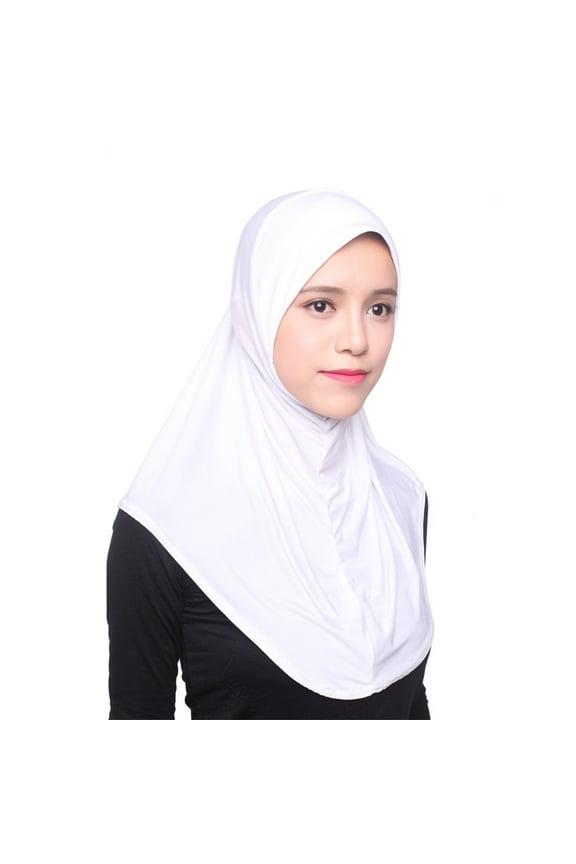 Ready To Wear Hijab for Women, Instant Turban, Soft Muslim Scarf for Prayer, Long Hijabs, Islamic Clothes, Jersey Abaya Cover Women Hijab Inner Hat Cap Headscarf Full Muslim Scarf