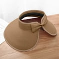 thumbnail image 1 of Holzkary Sun Hats for Women Fashionable Womens Wide Brim Hat Roll-Up Straw Sun Visor Hat Sun Visor Hats for Women Wide Brim Visors Womens Foldable Beach Visors Roll Up Beach Hat, 1 of 5