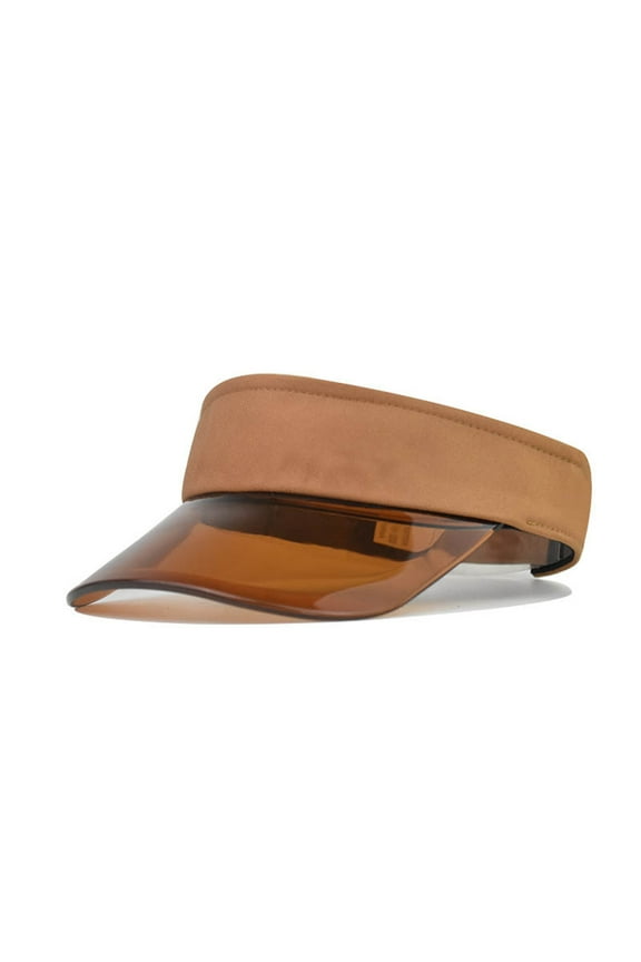 Sun Visor Hats for Womens Uv Upf 50+ Wide Brim Beach Hat Foldable Visor for Womens Fashion Women Solid Color Sun Protection Topless Transparent Baseball Visor Cap Coffee One Size