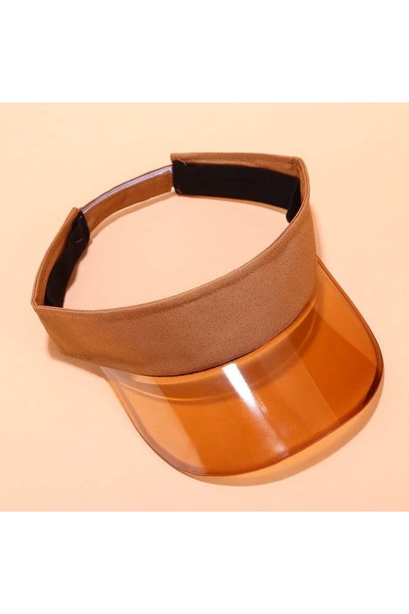 Sun Visor Hats for Womens Uv Upf 50+ Wide Brim Beach Hat Foldable Visor for Womens Women Ladies Hat Outdoor Adjustable Cap Summer Sunscreen Visor Empty Top Hat Coffee One Size