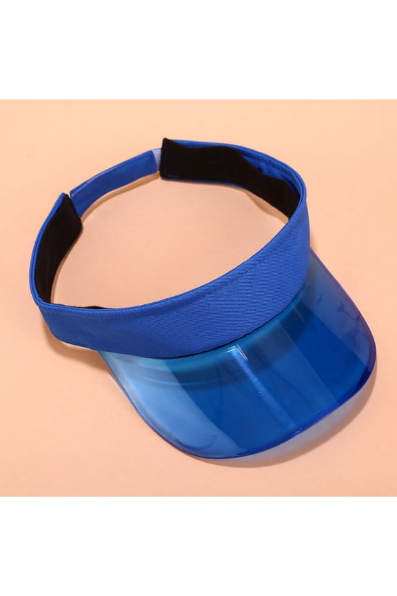 Sun Visor Hats for Womens Uv Upf 50+ Wide Brim Beach Hat Foldable Visor for Womens Women Ladies Hat Outdoor Adjustable Cap Summer Sunscreen Visor Empty Top Hat Blue One Size