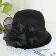 thumbnail image 1 of Holzkary Tea Party Hat for Women, Women's Church Bucket Hats Fascinator Floral Tea Party Wedding Bucket Hat Wide Brim Sun Hat Women Fashion Beretpainter Hat Cap Warm Top Hat, 1 of 2