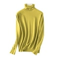 thumbnail image 1 of Holzkary Turtleneck Sweaters for Women Long Sleeve Sweater Slim Bottoming Sweater Long Sleeve Knitted Pullover Tops Slim Fitted Lightweight Casual Thermal Tops Green 3Xl, 1 of 3