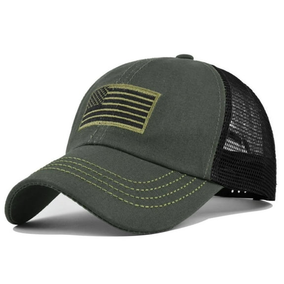 Holzkary Unisex Camouflage Baseball Cap Adjustable Tactical Hat Camo Cap Sport Trucker Caps Summer Sun Hats for Women Men Camouflage Mesh Hat Sports Net Cap Women Men Sun Hat Star Embroidery Cotton C