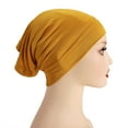 thumbnail image 1 of Holzkary Winter Hats for Men Women Beanie Warm Cuffed Soft Knit Outdoor Skull Cap Slip On Pre Tied Head Scarves Women Headwear Turban Caps Head Wrap Headscarf for Women Girls Cap N One Size, 1 of 4
