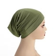 thumbnail image 1 of Holzkary Winter Hats for Men Women Beanie Warm Cuffed Soft Knit Outdoor Skull Cap Slip On Pre Tied Head Scarves Women Headwear Turban Caps Head Wrap Headscarf for Women Girls Cap M One Size, 1 of 4