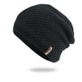 thumbnail image 1 of Holzkary Winter Hats for Men Women Fleece Lined Beanie Warm Cuffed Soft Knit Outdoor Skull Cap Knit Beanie Warm Thick Lined Hat Mens Winter Skull Cap Uni Beanie Cap Black One Size, 1 of 5