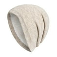thumbnail image 1 of Holzkary Winter Hats for Men Women Fleece Lined Beanie Warm Cuffed Soft Knit Outdoor Skull Cap Men's and Knitted Hats Outdoor Solid Color Windproof Warm Pullover Hat Cold Hat Beige One Size, 1 of 4