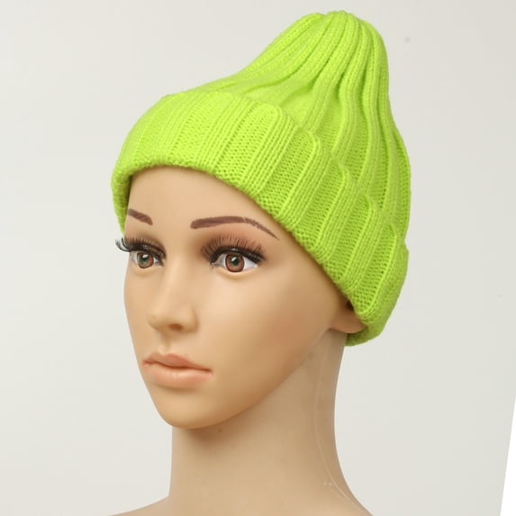 Holzkary Winter Hats for Men Women Fleece Lined Beanie Warm Cuffed Soft Knit Outdoor Skull Cap Winter Hats for Men Women Soft Warm Knit Hat Ski Stocking Cuffed Cap G One Size