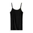 thumbnail image 1 of Holzkary Women's Basic Camisole Tank Top with Adjustable Spaghetti Strap Cute Undershirt Womens Soft Tank Top Vest with In Bra Sleeveless Comfy Stretch Yoga Gym Tops Workout Tank Tops Black Xl, 1 of 6