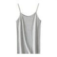 thumbnail image 1 of Holzkary Women's Basic Camisole Tank Top with Adjustable Spaghetti Strap Cute Undershirt Womens Soft Tank Top Vest with In Bra Sleeveless Comfy Stretch Yoga Gym Tops Workout Tank Tops Grey Xl, 1 of 6