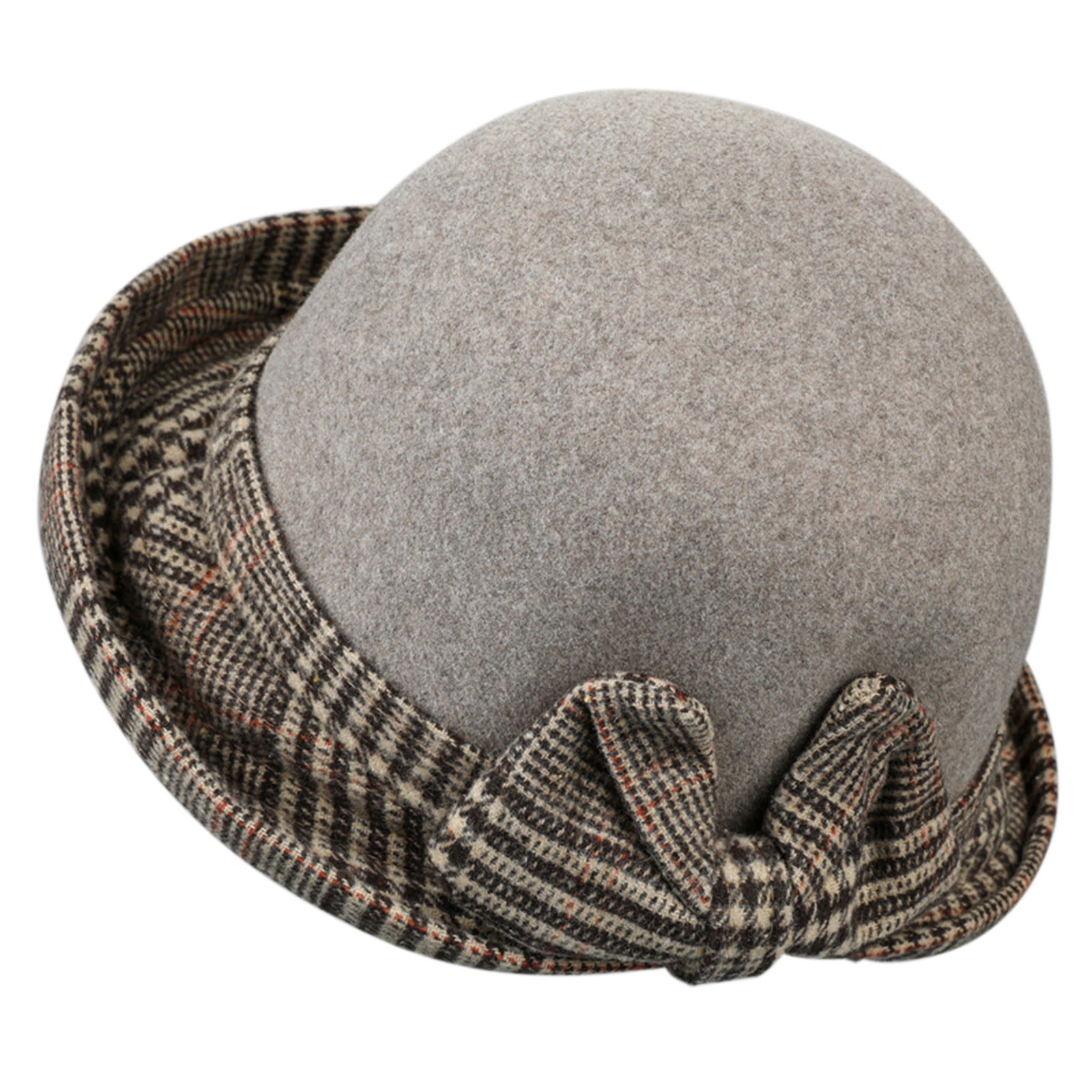 Vintage Gray Women\'s Hat with Floral Accent Vintage grey women main image 4