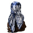 thumbnail image 1 of Holzkary Women's Fashion Satin Scarf Bandana for Hair Wrapping Square Silk Like Head Scarf Women Casual Scarf Silk Flower Printed Silk Scarf Printing Square Scarf Turban, 1 of 5