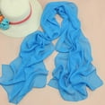 thumbnail image 1 of Holzkary Women's Lightweight Breathable Solid Color Soft Chiffon Long Fashion Scarves Sun-Proof Shawls Wrap All Season Womens Solid Color Chiffon Silk Scarf Color Scarf, 1 of 3
