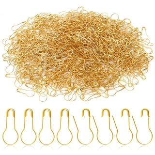 1000pcs Metal Gourd Safety Pins Small Wire Pins Craft Bulb Pin Clothing Tag  Pins Diy Home Accessories (gold),0.8inch