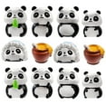 thumbnail image 1 of Holzlrgus 12 Pcs Cute Panda Miniatures - Honey Bucket Fairy Garden Moss DIY Terrarium Crafts Home Décor Ornaments., 1 of 5