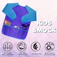 thumbnail image 1 of Holzlrgus 2 Pack Kids Art Smocks Toddler Smock Waterproof Artist Painting Aprons Long Sleeve with 3 Pockets for Age 2-6 Years, 1 of 4