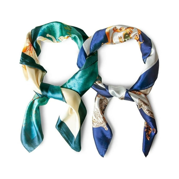 Holzlrgus 35 In Silk Like Scarf, Bandana, Silk Scarf Scarves for Women Lightweight Silk, for Hair Wrapping At Night Wrap