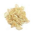 thumbnail image 1 of Holzlrgus 50 Pcs Hollow Leaf Metal Flower Pieces, Pendant Jewelry Making Leaf Connector DIY Handicraft Decoration, 1 of 7