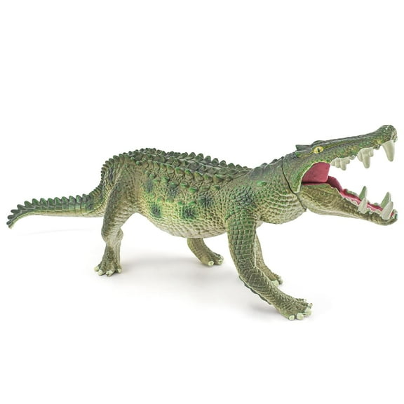 Holzlrgus Alligator Toy Figurine 10 Inch Large Realistic Crocodile Action Figures Alligator Party Favors Crocodiles Cake Toppers for Kids Toddler