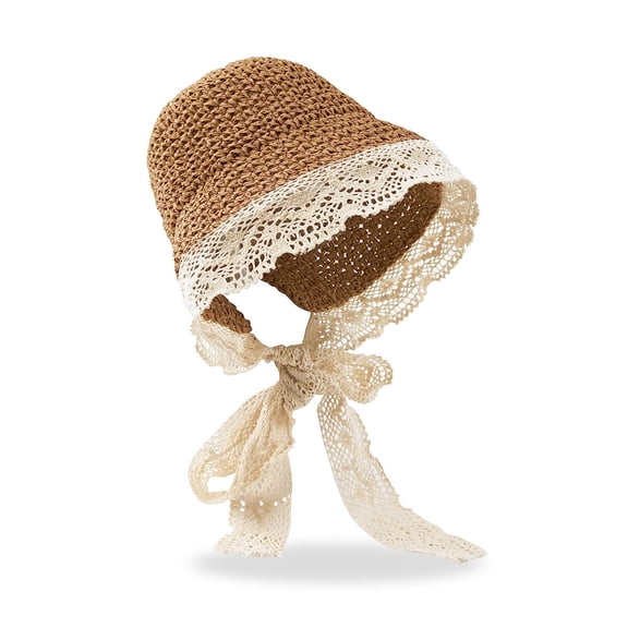 Holzlrgus Baby Toddler Girls Straw Sun Hat Summer Beach Hat
