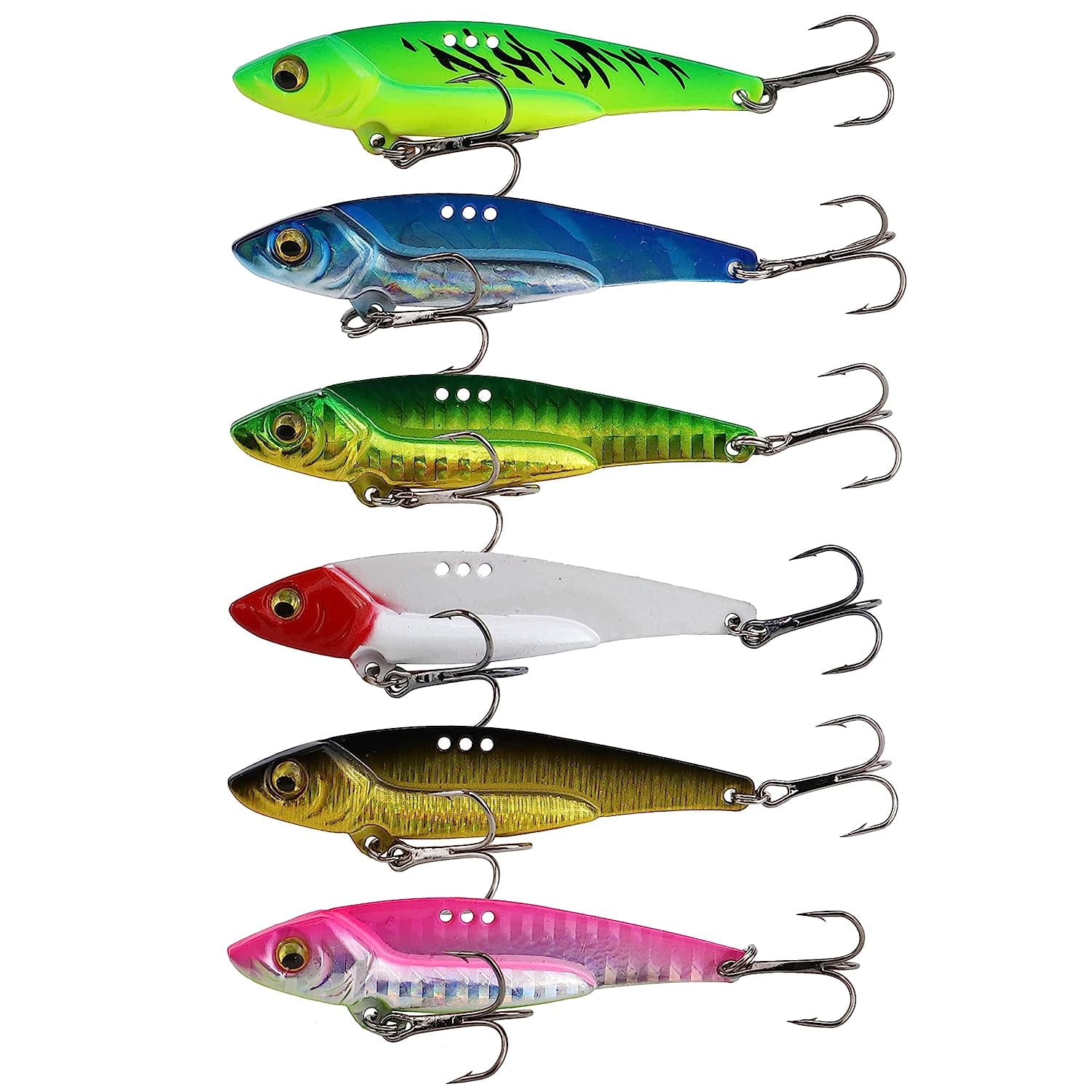 Holzlrgus Blade Bait Bass Fishing Lures Blade Baits for Walleyes Metal