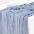thumbnail image 1 of Holzlrgus Cheesecloth Table Runner 10ft Gauze Boho Rustic Dusty Blue Cheese Cloth Table Runner for Wedding Bridal Shower Fall Thanksgiving Christmas Decoration, 1 of 5