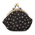 thumbnail image 1 of Holzlrgus Coin Purse Coin Bag Star Pouch Kiss-Lock Change Purse Small Wallets Coin Pouch for Women (Black), 1 of 7