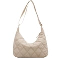 thumbnail image 1 of Holzlrgus Crescent Bag Puffer Quilted Tote Bag for Women Hobo Crossbody Bags, 1 of 6