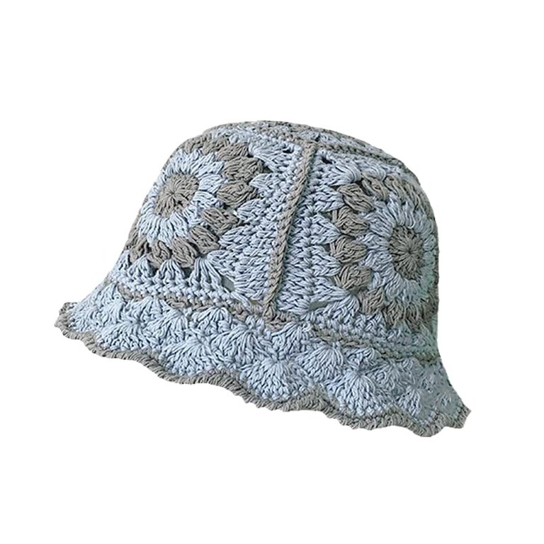 Holzlrgus Crochet Bucket Hat for Women Knit Handmade  display picture 3