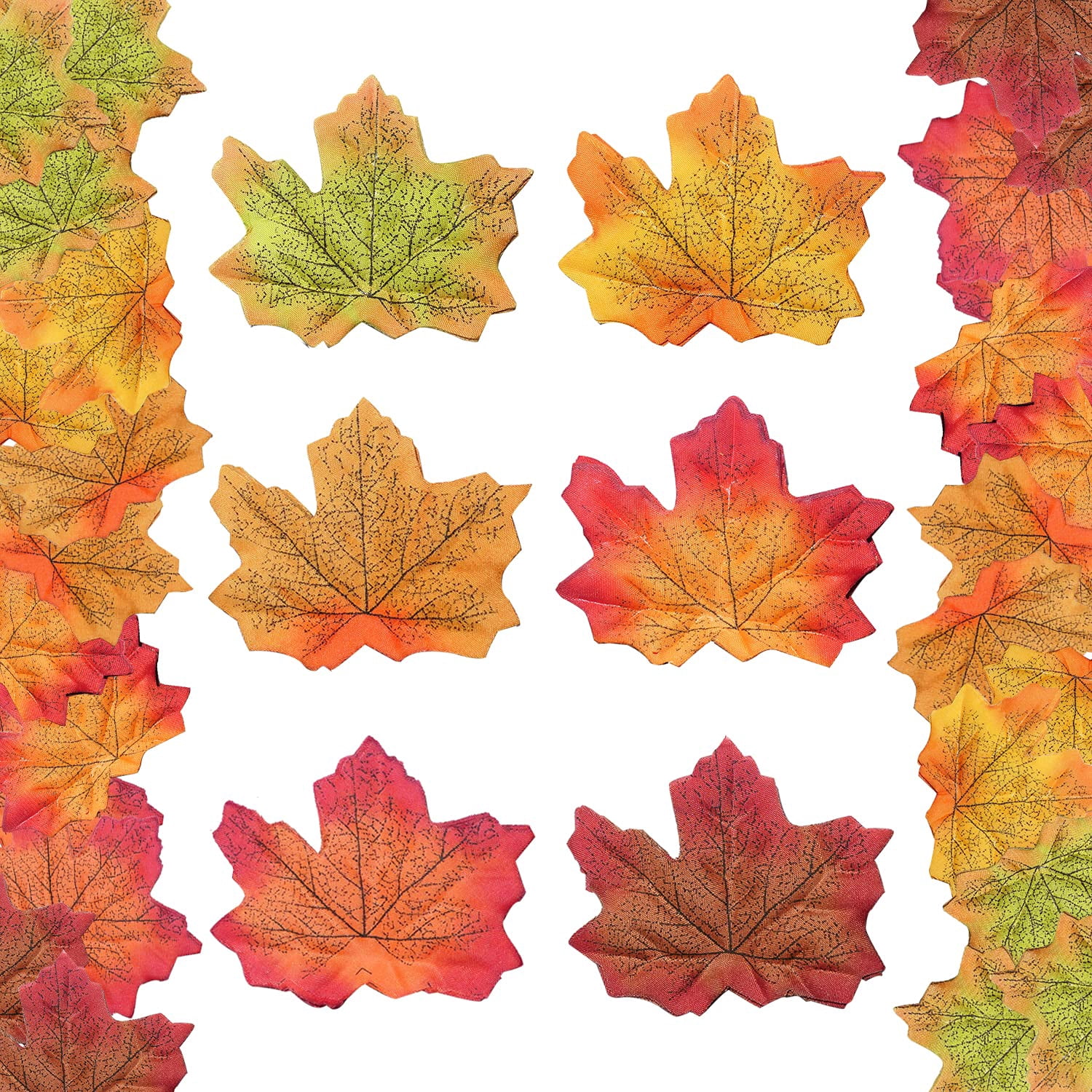 Faking Fall Holzlrgus Fake Fall Leaves,300 Pcs Faux Leaves Decoration Artificial ...
