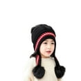 thumbnail image 1 of Holzlrgus Girls Winter Warm Elastic Soft Ear Protection Knitted Sherpa Ski Hats Fleece Lined Peruvian Cover Ears Beanie Hat, 1 of 5