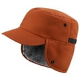 thumbnail image 1 of Holzlrgus Mens Winter Hat with Brim Warm Earflaps Hat Faux Fur Baseball Cap, 1 of 7
