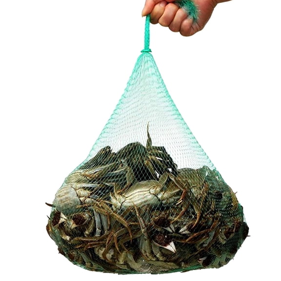 Holzlrgus Plastic Mesh Produce Bags, 24 Inch Seafood Boil Bags for Crawfish Crab Shellfish Cooking (Green-100PCS)