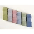 thumbnail image 1 of Holzlrgus Pure Cotton Wash Cloths Face Cloths, 6 Colors per Set, 13 x 13 Inches (Light Blue, Jade Green, Light Green, Grey, Light Grey, Pink), 1 of 7