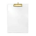 thumbnail image 1 of Holzlrgus Thick Clear Acrylic Clipboard with Shiny Gold Finish Clip, Perfect for Modern Arts Lover, Calligrapher, Office, Seminars, Workshops, Home School, Classroom and Event, 1 of 3