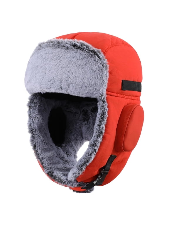 Warm Trapper Hat for Men Winter Russian Hats Ushanka Hunting Hat