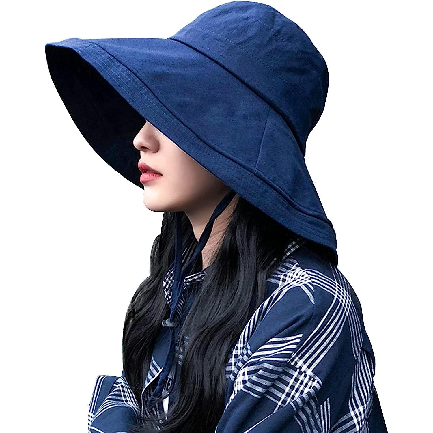 Holzlrgus Wide Brim Bucket Hat - UPF50+ Protection Travel Beach Sun Hat ...
