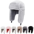 thumbnail image 1 of Holzlrgus Winter Hats for Men Womens Winter Hats Ushanka Trapper Hat with Earflaps Warmer for Adult Boys Girls, 1 of 7