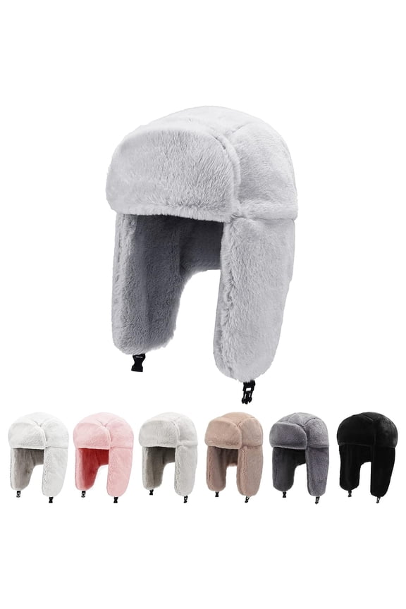 Winter Hats for Men Womens Winter Hats Ushanka Trapper Hat with Earflaps Warmer for Adult Boys Girls