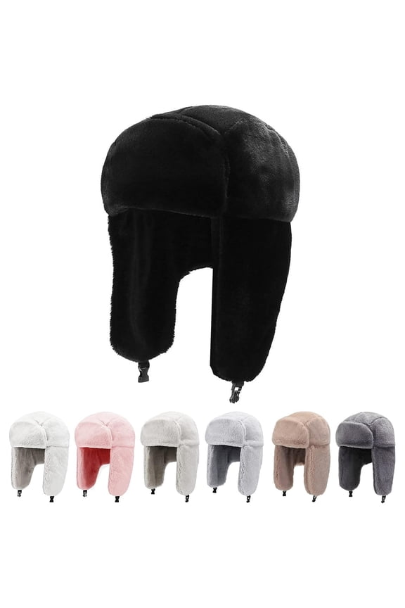 Winter Hats for Men Womens Winter Hats Ushanka Trapper Hat with Earflaps Warmer for Adult Boys Girls