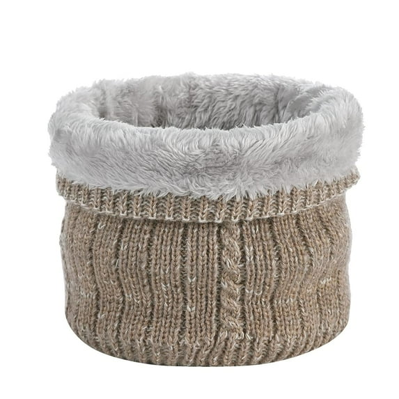 Holzlrgus Winter Scarf Neck Warmer Gaiter - Men Women Cold Weather Knit Warm Fleece Ski Tube Circle Scarves Windproof Gift