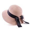 thumbnail image 1 of Holzlrgus Women,Little Girls Straw Sun Hat Summer Beach Cap Foldable Visor Floppy Hats Wide Brim with Bowknot, 1 of 7